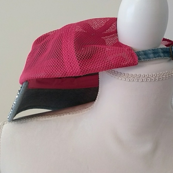 New York Yankee Jean and rhinestones baseball hat - Picture 3 of 6